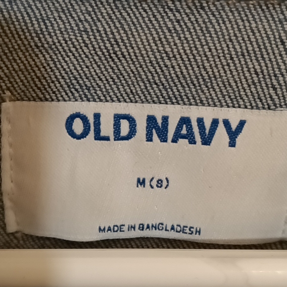 FINAL PRICE OLD NAVY girl's denim blue jean jacket Size 8 - Picture 3 of 3